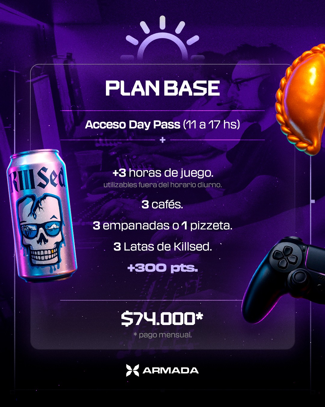 Plan Base — $74.000 por mes